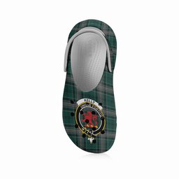 ScotsTee Shop Scottish Kelly of Sleat Hunting Crest Women's Tartan Height Increasing Clogs