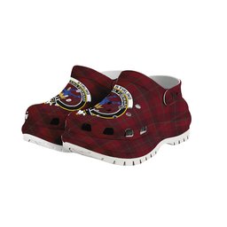 ScotsTee Shop Scottish Stirling of Keir Crest Women's Tartan Height Increasing Clogs