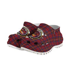 ScotsTee Shop Scottish Cameron of Locheil 1930 Crest Women's Tartan Height Increasing Clogs