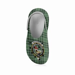 ScotsTee Shop Scottish MacDonald Lord of the Isles Hunting SC Crest Women's Tartan Height Increasing Clogs