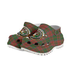 ScotsTee Shop Scottish MacDonald of Glencoe Ancient Crest Women's Tartan Height Increasing Clogs