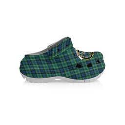 ScotsTee Shop Scottish McNeil of Colonsay Ancient Crest Women's Tartan Height Increasing Clogs
