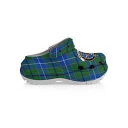 ScotsTee Shop Scottish Wishart Hunting Ancient Clan Crest Women's Tartan Height Increasing Clogs