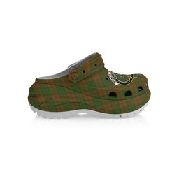 ScotsTee Shop Scottish McAlister of Glenbarr Hunting Modern Crest Women's Tartan Height Increasing Clogs