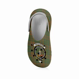 ScotsTee Shop Scottish McAlister of Glenbarr Hunting Modern Crest Women's Tartan Height Increasing Clogs