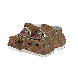 ScotsTee Shop Scottish Ogilvie (Ogilvy) of Strathallan Ancient Crest Women's Tartan Height Increasing Clogs