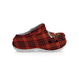 ScotsTee Shop Scottish McDonald of Ardnamurchan Ancient Crest Women's Tartan Height Increasing Clogs
