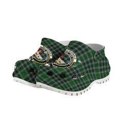 ScotsTee Shop Scottish McDonald Lord of the Isles Hunting Crest Women's Tartan Height Increasing Clogs