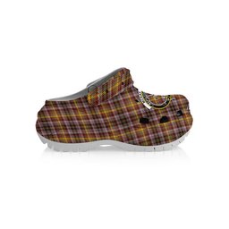 ScotsTee Shop Scottish McKay of Strathnaver Ancient Crest Women's Tartan Height Increasing Clogs