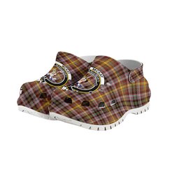 ScotsTee Shop Scottish McKay of Strathnaver Ancient Crest Women's Tartan Height Increasing Clogs