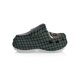 ScotsTee Shop Scottish Ogilvie (Ogilvy) Hunting Crest Women's Tartan Height Increasing Clogs