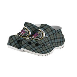 ScotsTee Shop Scottish Ogilvie (Ogilvy) Hunting Crest Women's Tartan Height Increasing Clogs