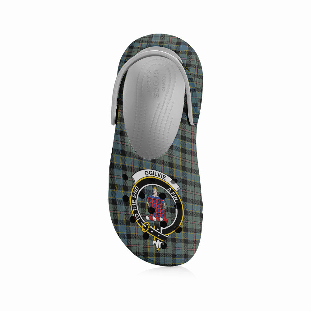 ScotsTee Shop Scottish Ogilvie (Ogilvy) Hunting Crest Women's Tartan Height Increasing Clogs