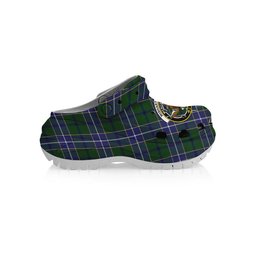 ScotsTee Shop Scottish Wishart Hunting Modern Crest Women's Tartan Height Increasing Clogs