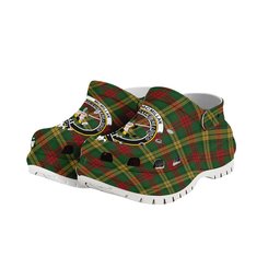 ScotsTee Shop Scottish McMillan Society of Glasgow Crest Women's Tartan Height Increasing Clogs