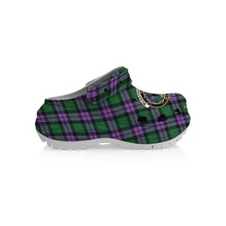ScotsTee Shop Scottish McArthur of Milton Ancient Crest Women's Tartan Height Increasing Clogs