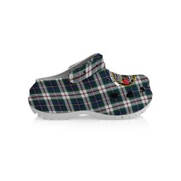 ScotsTee Shop Scottish McLeod Of Californian Modern Crest Women's Tartan Height Increasing Clogs