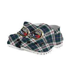 ScotsTee Shop Scottish McLeod Of Californian Modern Crest Women's Tartan Height Increasing Clogs
