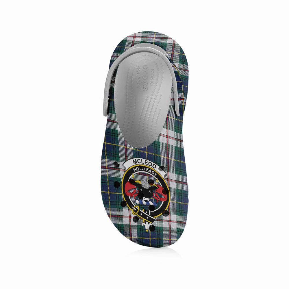ScotsTee Shop Scottish McLeod Of Californian Modern Crest Women's Tartan Height Increasing Clogs