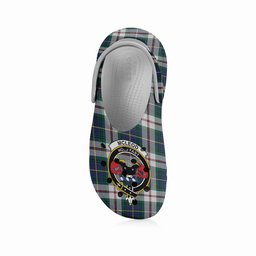 ScotsTee Shop Scottish McLeod Of Californian Modern Crest Women's Tartan Height Increasing Clogs