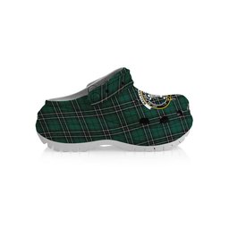 ScotsTee Shop Scottish MacLean of Duart Hunting Modern Crest Women's Tartan Height Increasing Clogs