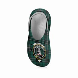 ScotsTee Shop Scottish MacLean of Duart Hunting Modern Crest Women's Tartan Height Increasing Clogs