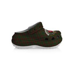 ScotsTee Shop Scottish Mcnaghten Hunting Crest Women's Tartan Height Increasing Clogs
