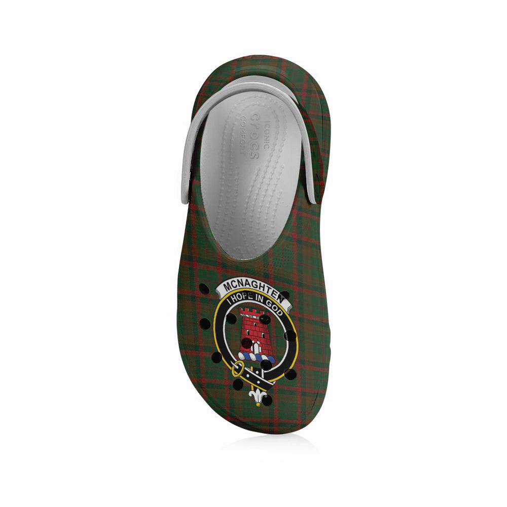 ScotsTee Shop Scottish Mcnaghten Hunting Crest Women's Tartan Height Increasing Clogs