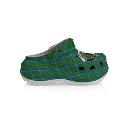 ScotsTee Shop Scottish Turnbull Hunting Ancient Clan Crest Women's Tartan Height Increasing Clogs