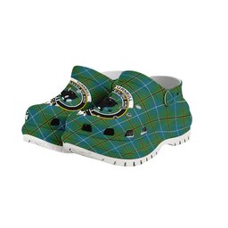 ScotsTee Shop Scottish Turnbull Hunting Ancient Clan Crest Women's Tartan Height Increasing Clogs