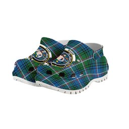 ScotsTee Shop Scottish Shaw of Carolina Ancient Crest Women's Tartan Height Increasing Clogs