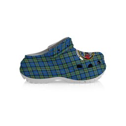 ScotsTee Shop Scottish McLeod of Harris Ancient Crest Women's Tartan Height Increasing Clogs