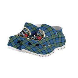 ScotsTee Shop Scottish McLeod of Harris Ancient Crest Women's Tartan Height Increasing Clogs
