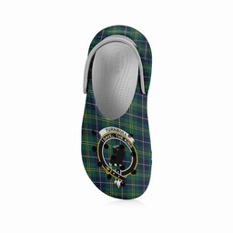 ScotsTee Shop Scottish Turnbull Hunting Modern Clan Crest Women's Tartan Height Increasing Clogs