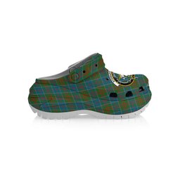 ScotsTee Shop Scottish Stewart of Appin Hunting Ancient Clan Crest Women's Tartan Height Increasing Clogs