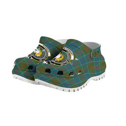 ScotsTee Shop Scottish Stewart of Appin Hunting Ancient Clan Crest Women's Tartan Height Increasing Clogs