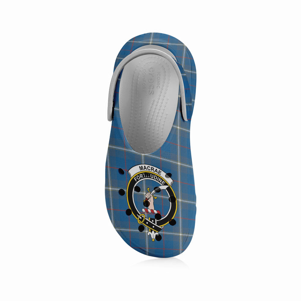 ScotsTee Shop Scottish MacRae of America Ancient Crest Women's Tartan Height Increasing Clogs