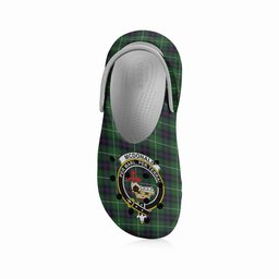 ScotsTee Shop Scottish McDonald of The Isles Crest Women's Tartan Height Increasing Clogs