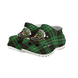 ScotsTee Shop Scottish McAulay of Lewis Ancient Crest Women's Tartan Height Increasing Clogs