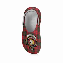 ScotsTee Shop Scottish Stewart of Appin Modern Crest Women's Tartan Height Increasing Clogs
