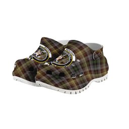 ScotsTee Shop Scottish MacKay of Strathnaver Crest Women's Tartan Height Increasing Clogs