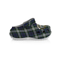 ScotsTee Shop Scottish MacInnes Dress Crest Women's Tartan Height Increasing Clogs