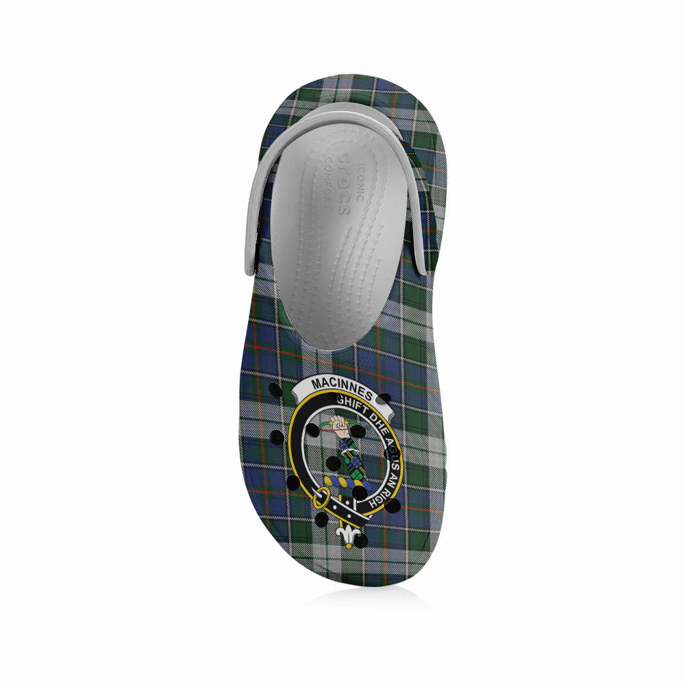 ScotsTee Shop Scottish MacInnes Dress Crest Women's Tartan Height Increasing Clogs