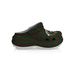 ScotsTee Shop Scottish Matheson Hunting Highland Society of London Crest Women's Tartan Height Increasing Clogs