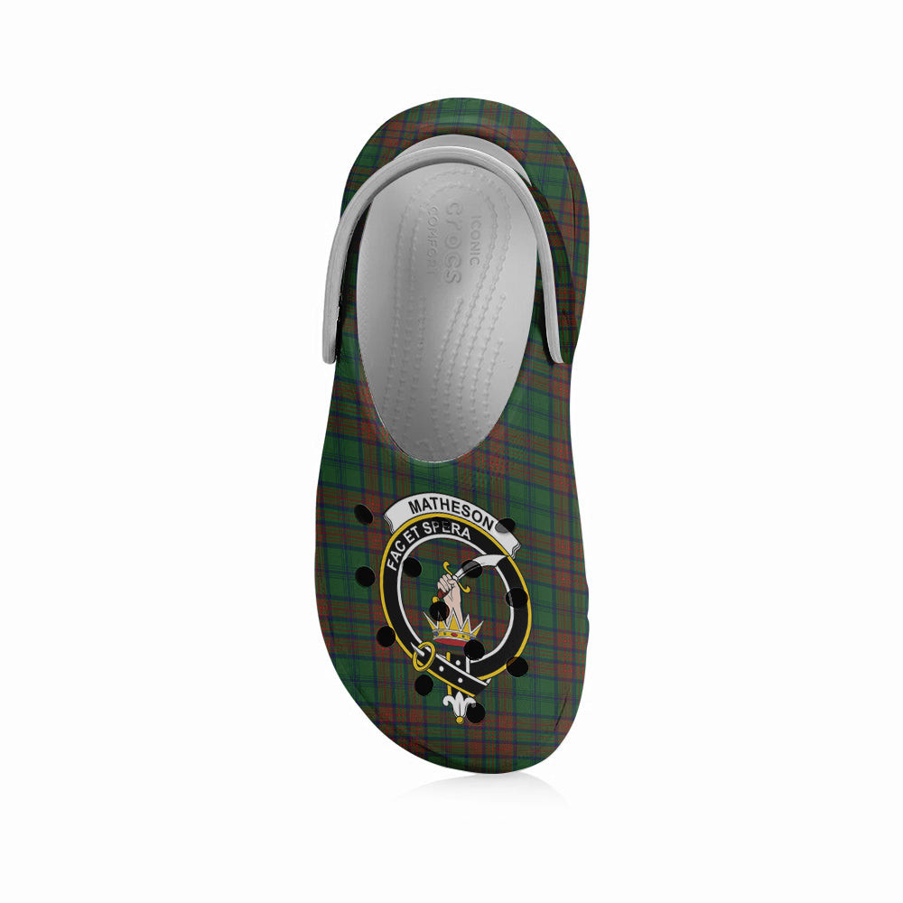 ScotsTee Shop Scottish Matheson Hunting Highland Society of London Crest Women's Tartan Height Increasing Clogs