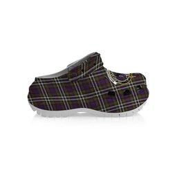 ScotsTee Shop Scottish MacDonell of Glengarry Dress Crest Women's Tartan Height Increasing Clogs