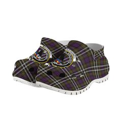 ScotsTee Shop Scottish MacDonell of Glengarry Dress Crest Women's Tartan Height Increasing Clogs