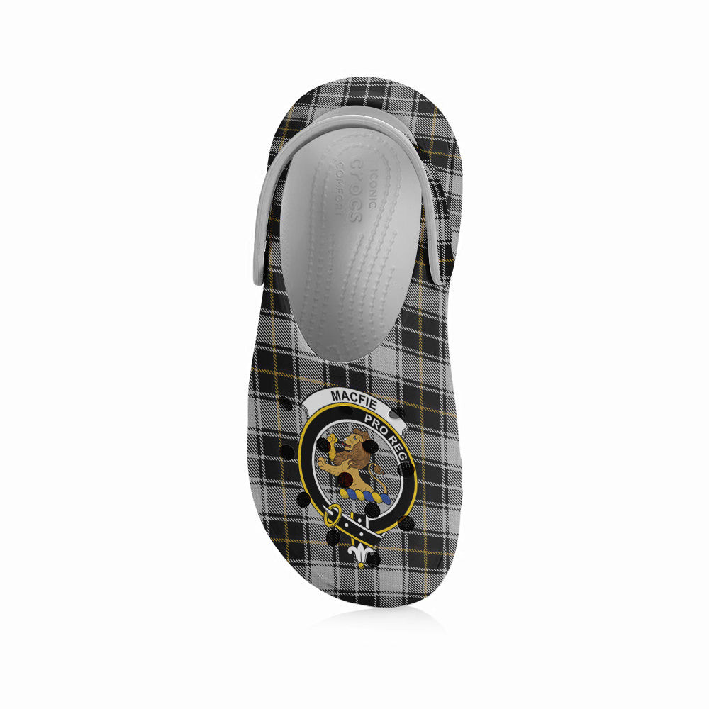 ScotsTee Shop Scottish MacFie of Colonsay Dress Crest Women's Tartan Height Increasing Clogs