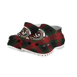 ScotsTee Shop Scottish Skene of Cromar Black Crest Women's Tartan Height Increasing Clogs