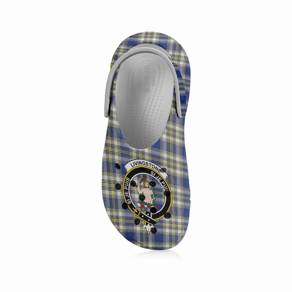 ScotsTee Shop Scottish Livingstone Dress Modern Crest Women's Tartan Height Increasing Clogs